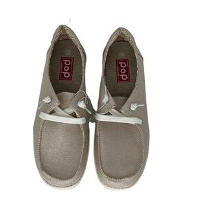 EDL Pop Comfort Fit Sneakers Boating Rose Gold Sparkles Size 11